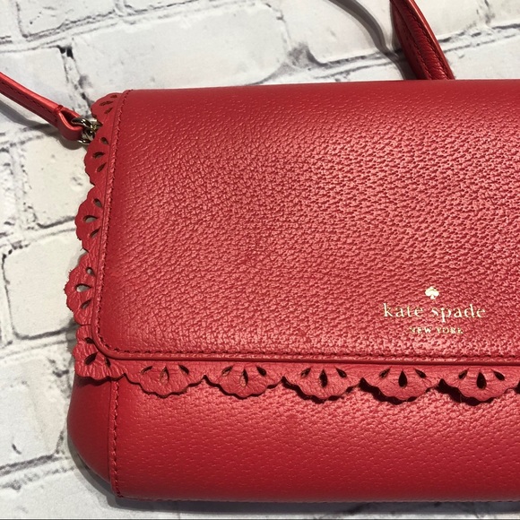 NWOT Kate Spade Crossbody Salmon-Pink Purse - Picture 5 of 13